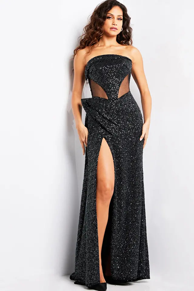 trendy wrap dressJOVANI 23388 DRESS