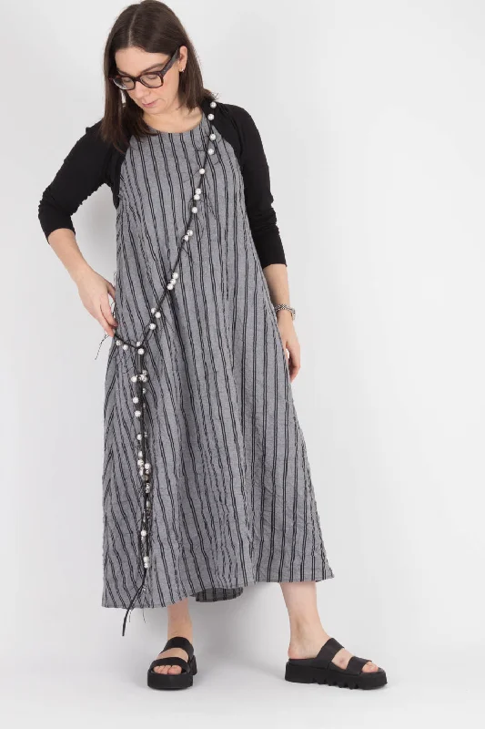 puff sleeve dressWENDYKEI Striped Dress