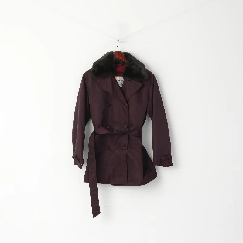 classic trench coatAndrew Marc Additions Women M Jacket Plum Micro-loft Removable Lining Classic Top