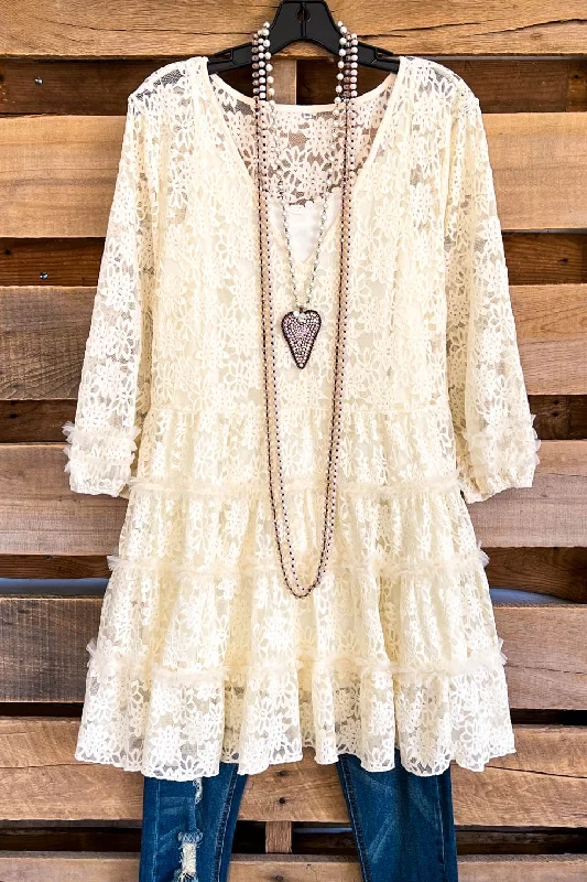 stylish dressGenerous Standards Tunic - Beige (TWO PIECES)