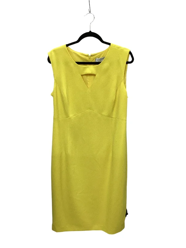 stylish dressDress Work By Kasper In Yellow, Size: 18