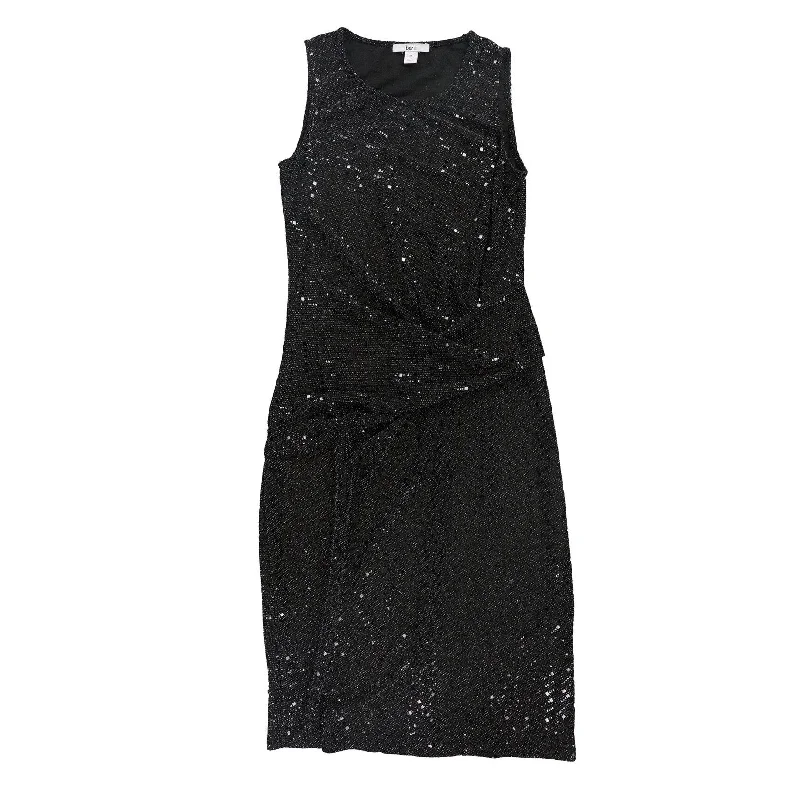 sleek midi dressBar Iii Womens Metallic Shine Bodycon Dress